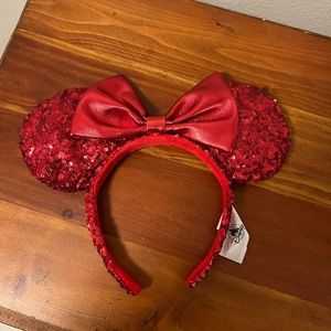 Ruby red Mickey ears